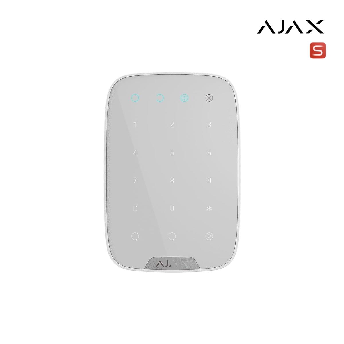 Superior KeyPad Plus Jeweller (8EU) ASP white I Tastiera touch wireless. Supporta carte e telecomandi contactless crittografati (Edizione Superior)