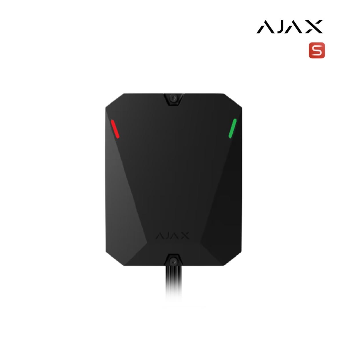 Superior MultiTransmitter Fibra ASP black I Modulo di integrazione con 18 zone cablato per il collegamento di dispositivi di terze parti al sistema di sicurezza Ajax