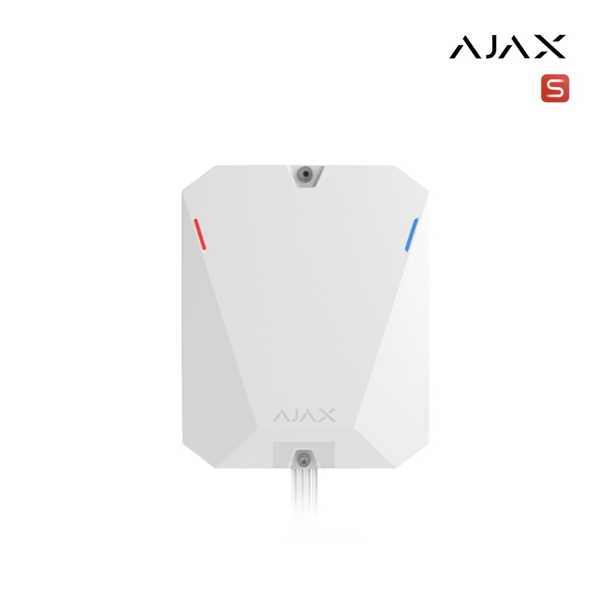 Superior MultiTransmitter Fibra ASP white I Modulo di integrazione con 18 zone cablato per il collegamento di dispositivi di terze parti al sistema di sicurezza Ajax