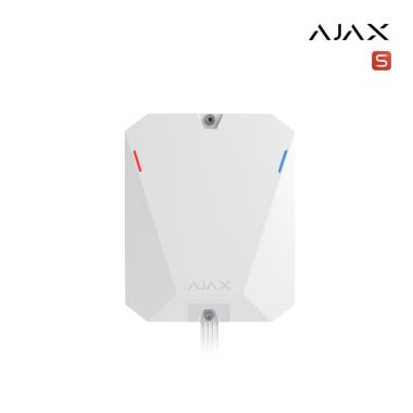 Superior MultiTransmitter Fibra ASP white I Modulo di integrazione con 18 zone cablato per il collegamento di dispositivi di terze parti al sistema di sicurezza Ajax