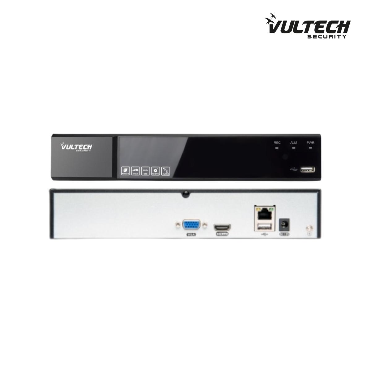 NVR 8 Canali Vultech VS-NVR5508EVO-5MP V1 Fino A 5Mpx H.265 HDMI P2P CLOUD 1 HD