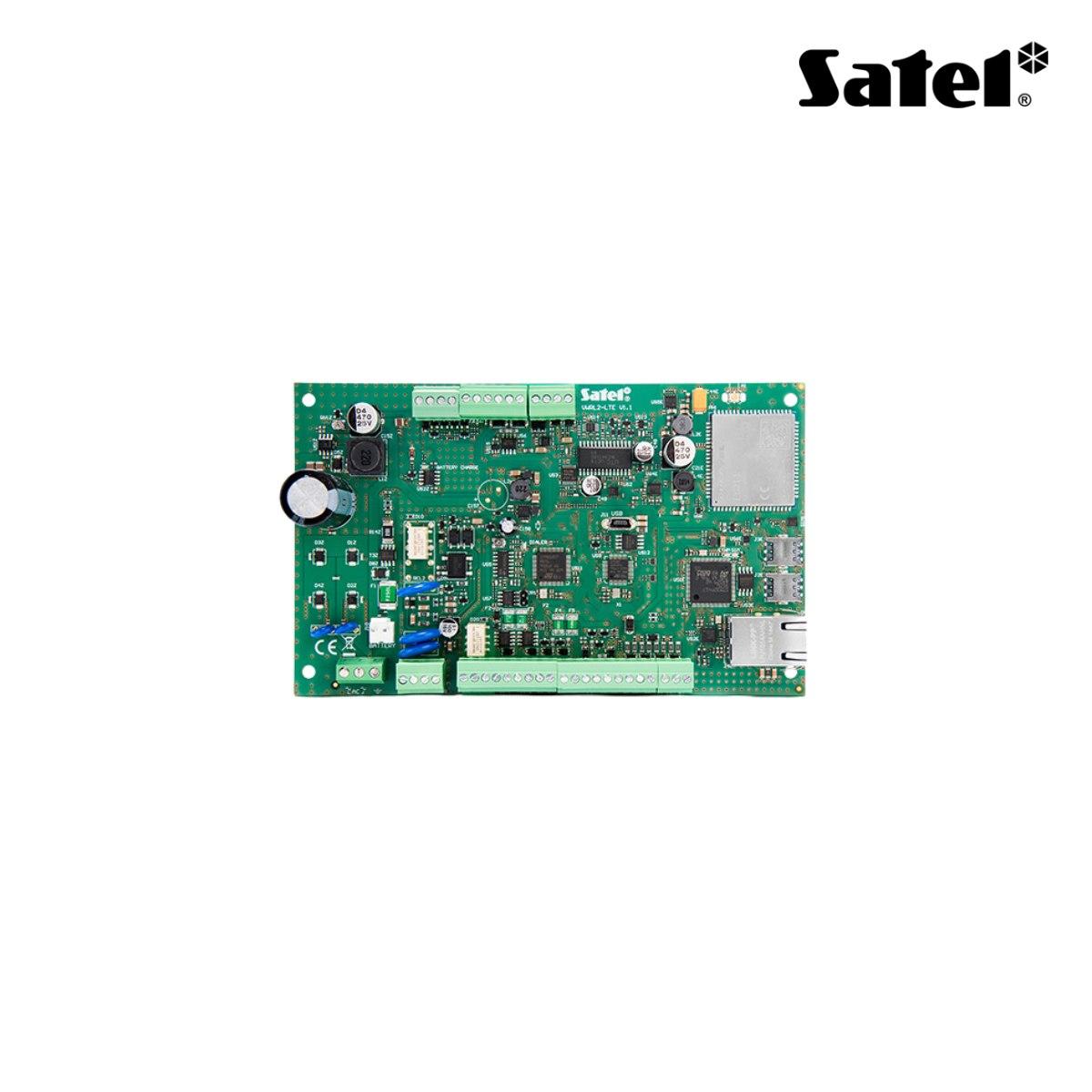 Centrale completa con moduli PSTN/LTE/4G doppia SIM, Ethernet, Scheda vocale, Ascolto ambientale (scheda, contenitore, antenna e sirena inclusi) max. 30 zone, 12 uscite