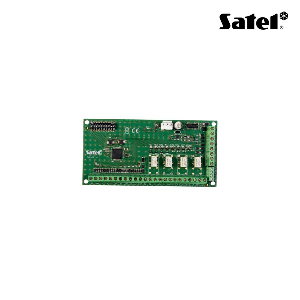 Modulo espansione 8 zone e 8 uscite (4 OC, 4 relé 24 V 1 A) per Integra e ACCO