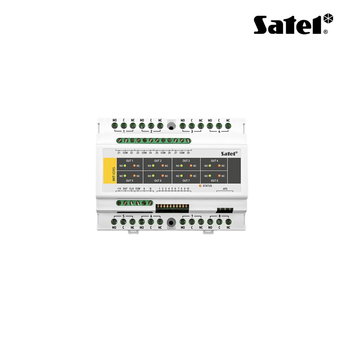 Modulo espansione ingressi e uscite su guida DIN (8 zone e 8 relé per il controllo di carichi 230 V 16 A) per Integra e ACCO