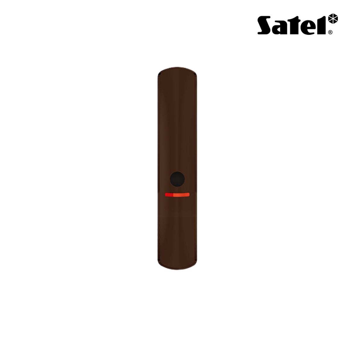 Rilevatore rottura vetri wireless con sensore di temperatura. Colore marrone