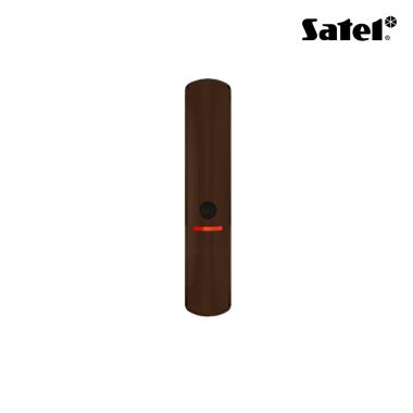 Rilevatore rottura vetri wireless con sensore di temperatura. Colore marrone