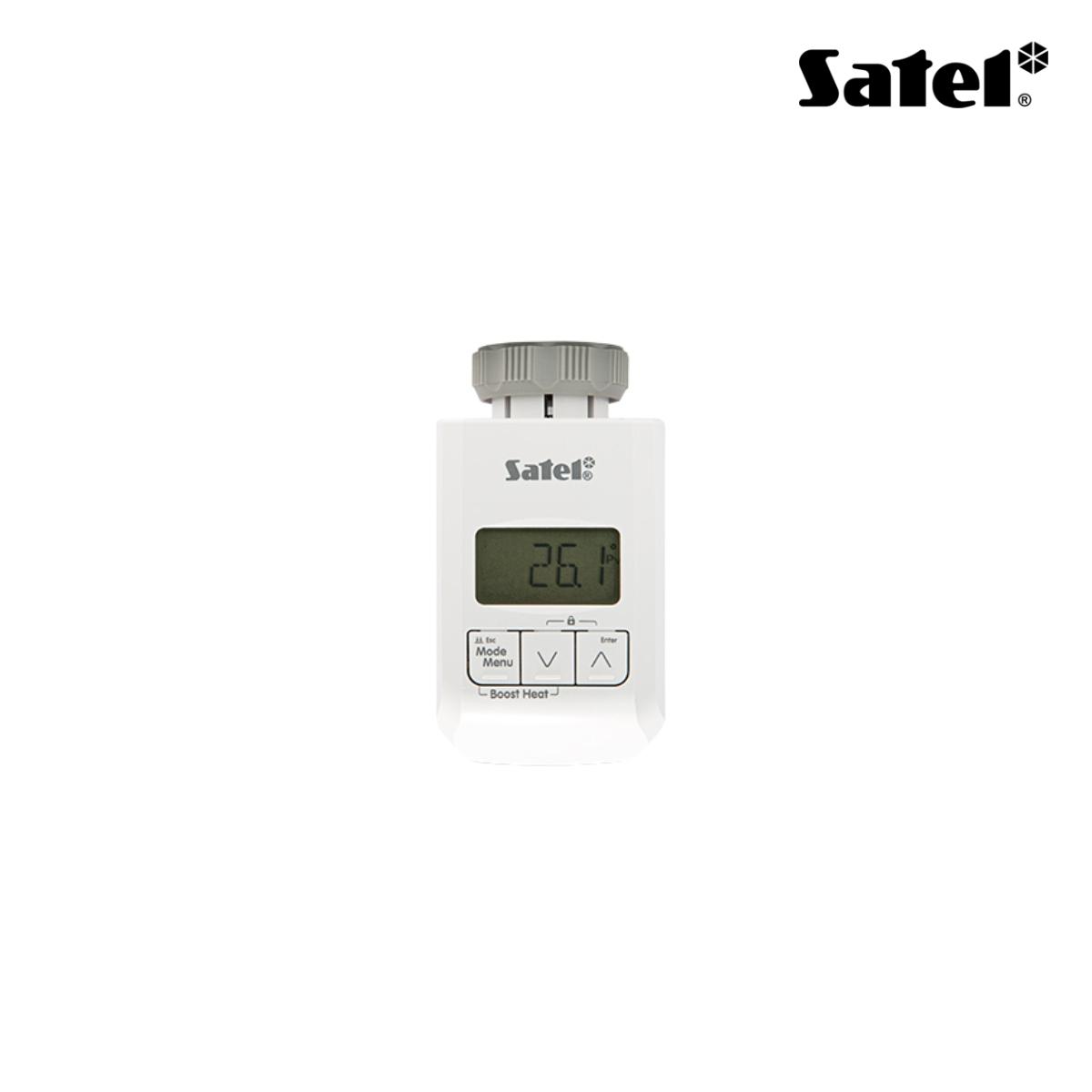 Testina intelligente wireless per radiatori, compatibile con valvole M30x1,5mm e Danfoss. <br />Sensore di temperatura integrato (batterie AA non incluse)