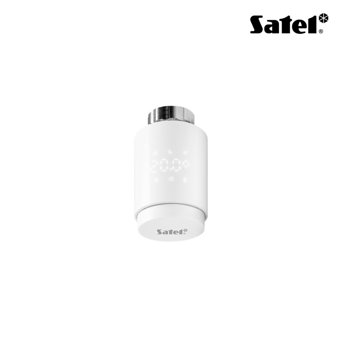 Testina intelligente wireless per radiatori, compatibile con valvole M30x1,5 e Danfoss. Sensore di temperatura integrato (batterie AA non incluse)