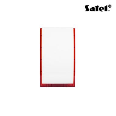 Sirena ottico ed acustica da esterno wireless (red, PIEZO), batteria inclusa