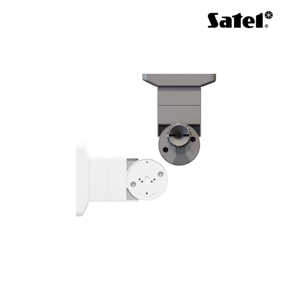 Supporto e distanziatore per montaggio a soffitto e parete per rilevatori a tenda da esterno. Colore bianco