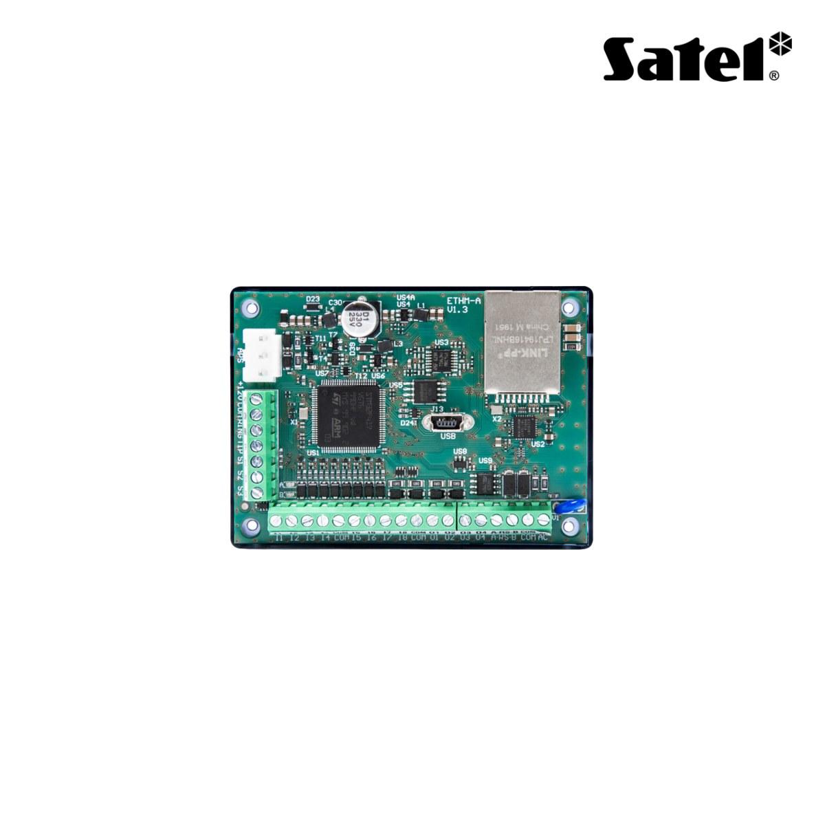 Modulo IoT Ethernet (contenitore plastico incluso), 8 ingressi NC-NO-analogici/8 ingressi 1-wire/4 uscite. Notifiche email, push, SIA-IP. Protocollo MQTT, JSON, JSON/HTTP