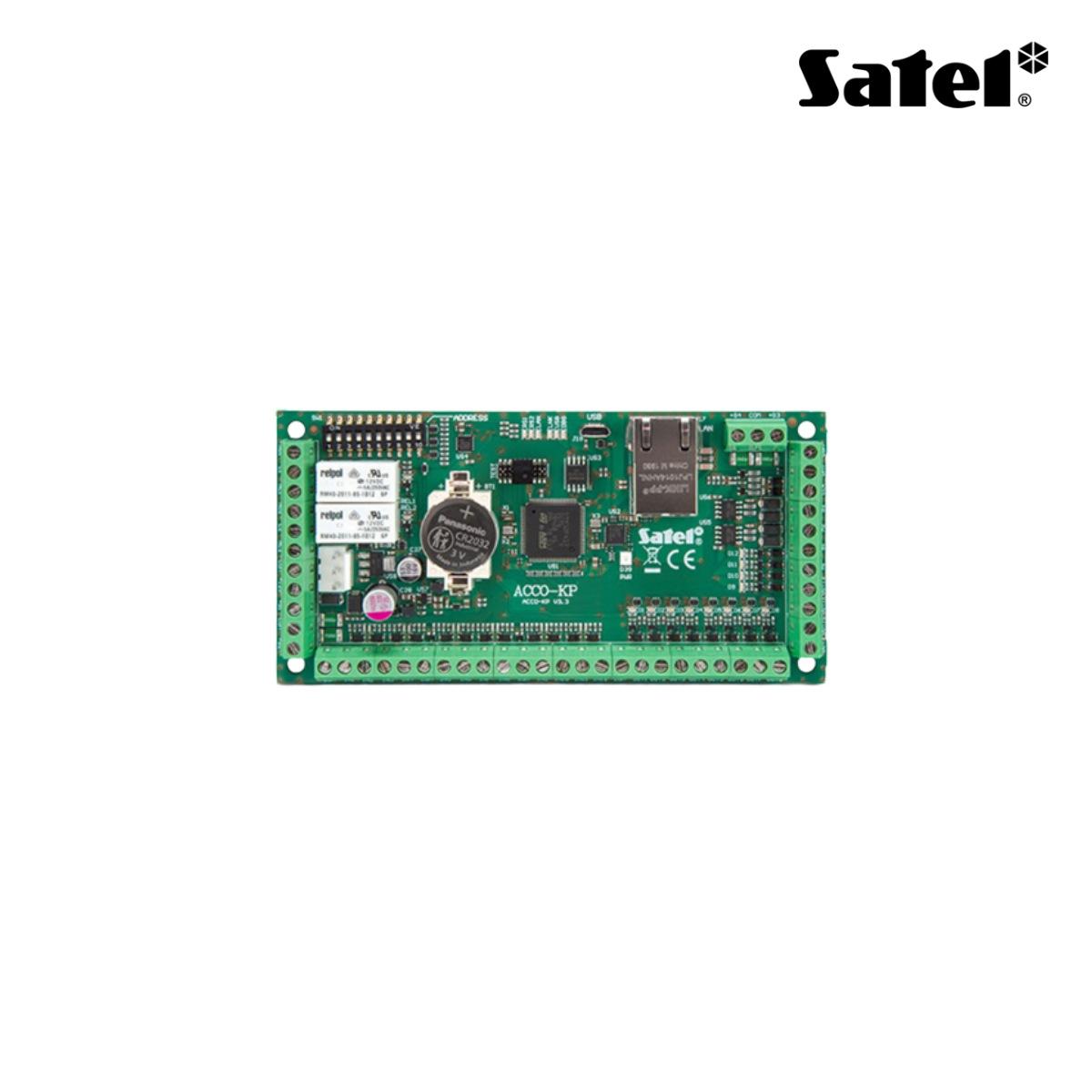 Controller di varco con gestione di lettori SATEL o di terminali WIEGAND. Funzionamento in stand alone / sistema ACCO Light / ACCO NET (alimentazione 12 V DC o tramite alimentatori