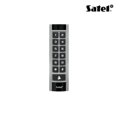 Tastiera con lettore di prossimità MIFARE (13.56 MHz) integrato. Compatibile con ACCO-NET, ACCO, INTEGRA, sistemi di terze parti (protocolli OSDP 2.2 o Wiegand) e stand-alone (128