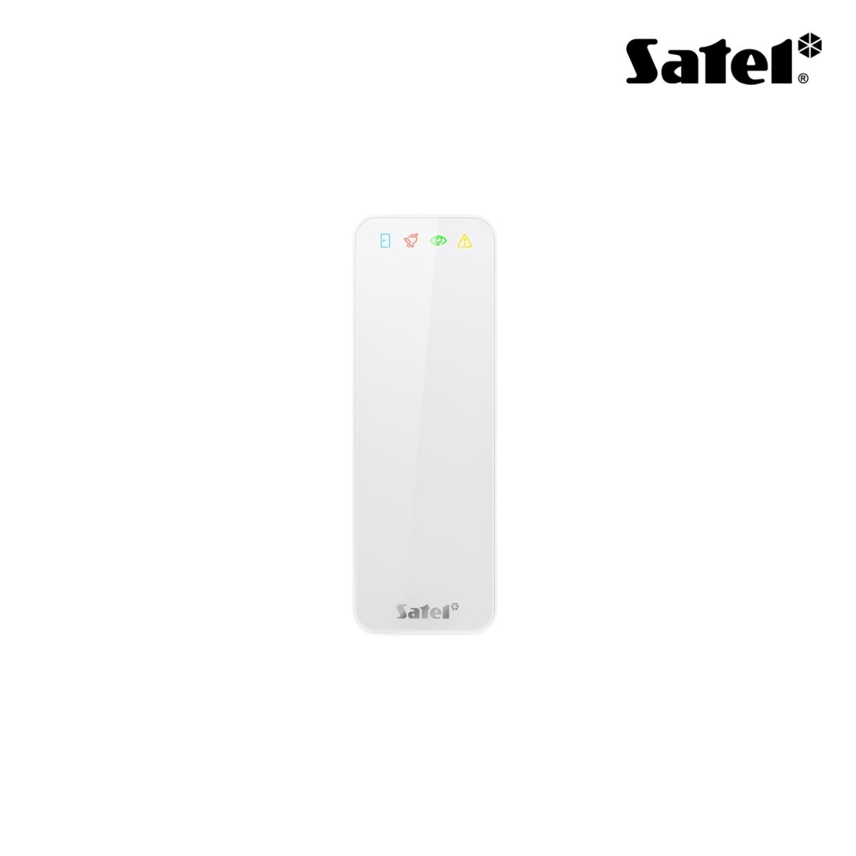 Lettore di prossimità MIFARE (13.56 MHz). Compatibile con ACCO-NET, ACCO, INTEGRA, sistemi di terze parti (protocolli OSDP 2.2 o Wiegand) e stand-alone (128 card).