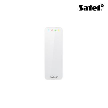 Lettore di prossimità MIFARE (13.56 MHz). Compatibile con ACCO-NET, ACCO, INTEGRA, sistemi di terze parti (protocolli OSDP 2.2 o Wiegand) e stand-alone (128 card).