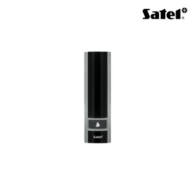 Lettore di prossimità 125KHz. Da esterno, colore grigio, con pulsante campanello