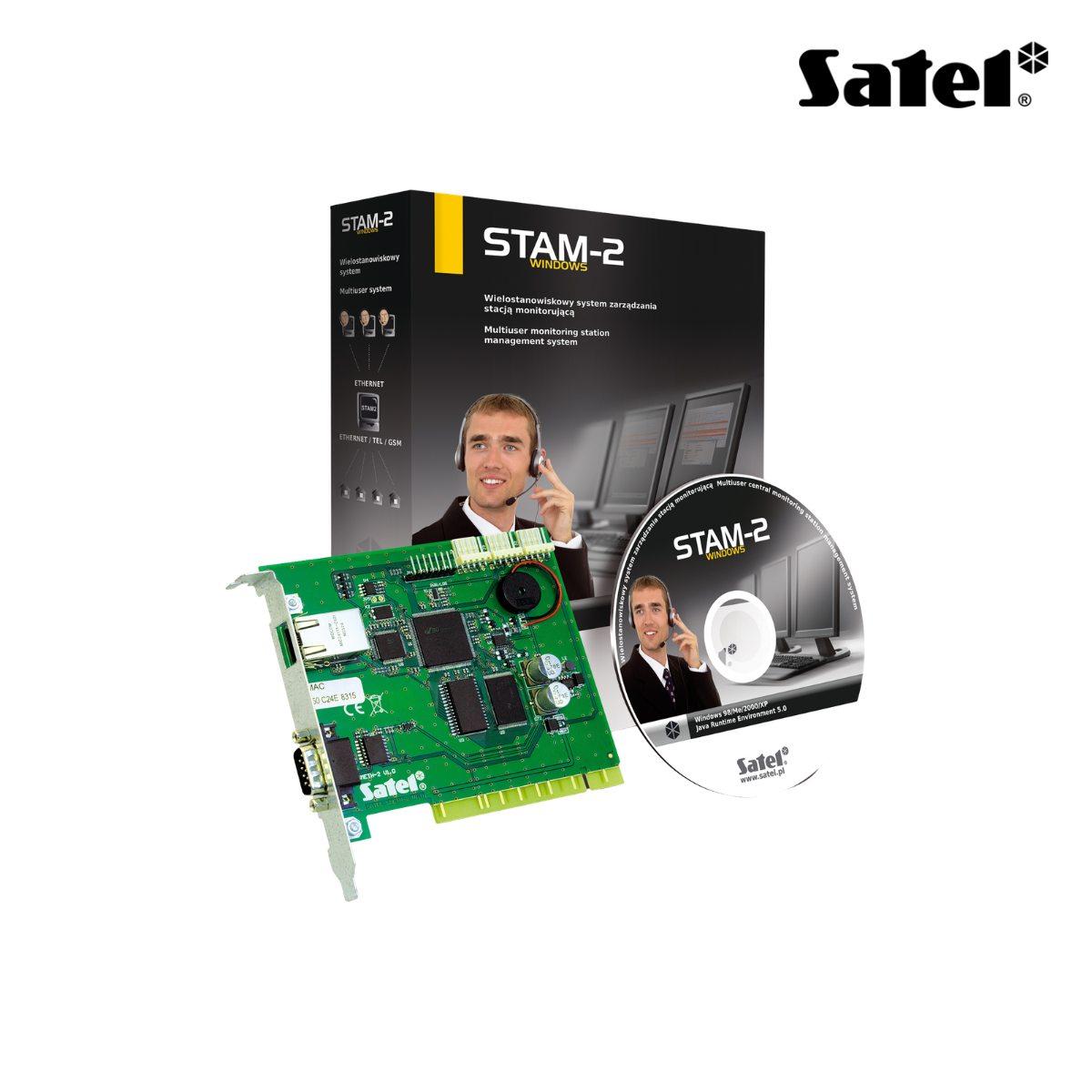 Scheda ricezione base ethernet STAM-1 PE con software STAM-2 per 3 postazioni