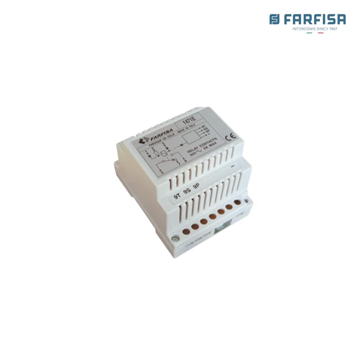 Inseritore univ.b/din a tre ingressi di comando