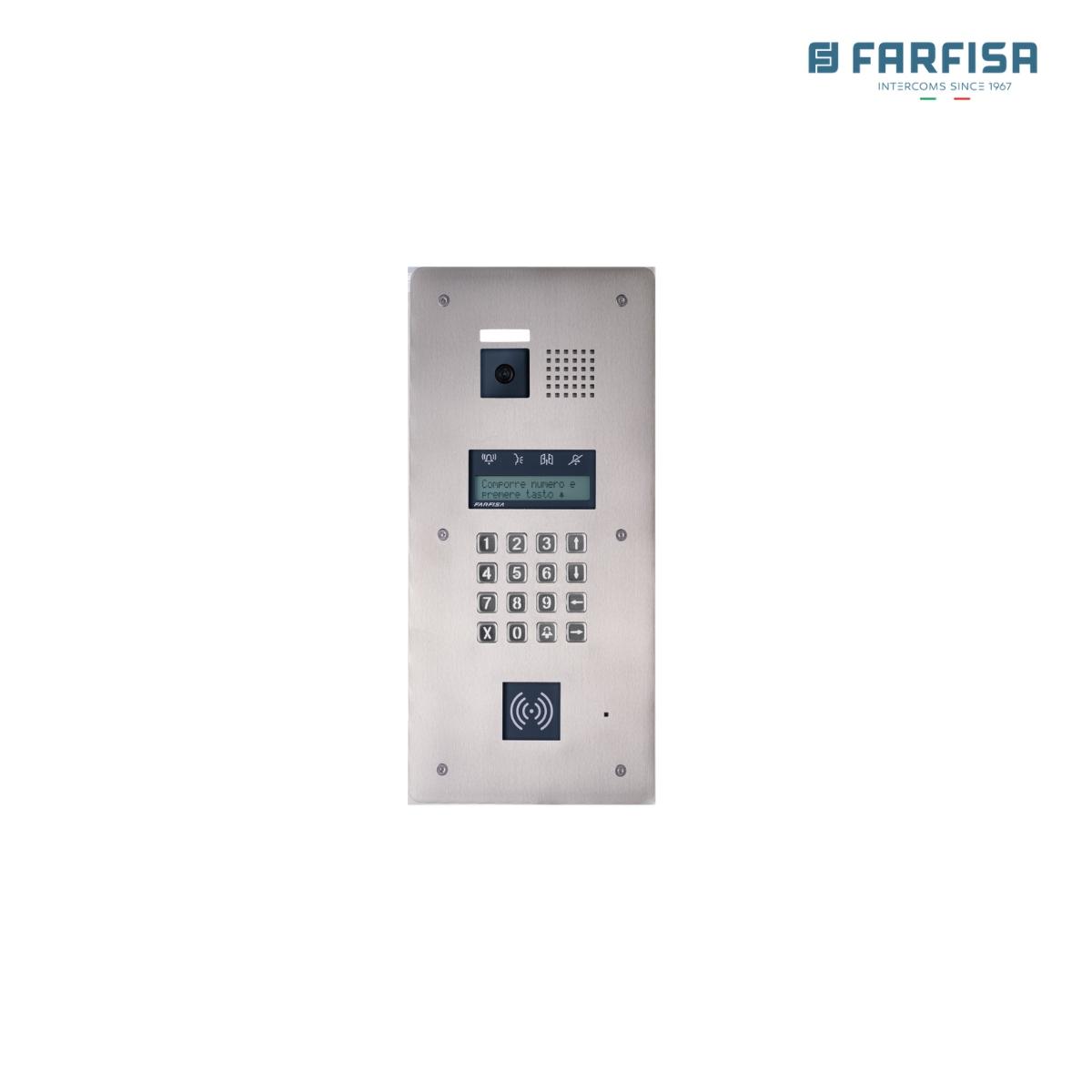 Pulsantiera inox + rfid