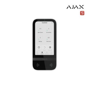 Superior KeyPad TouchScreen G3 Jeweller white I Tastiera wureless con pulsanti touch che supporta l'autenticazione tramite pass, Tag e codici