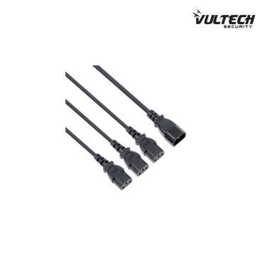 Cavo di alimentazione splitter da IEC C14 a 3 x IEC C13 - MU-UPS04