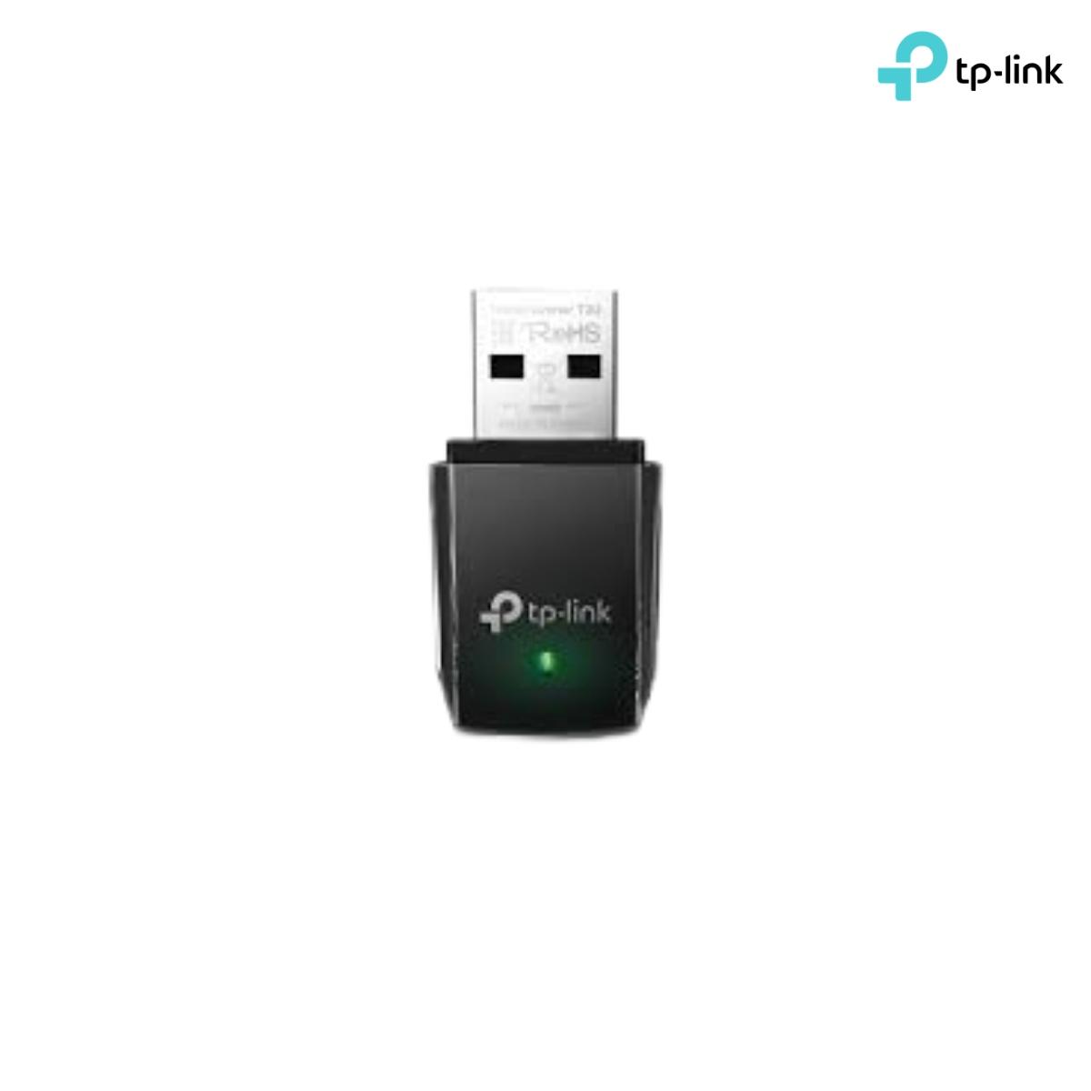 Adattatore wireless ac1300 dual band tp-link archer t3u usb3.0 1t1r 400mbps a 2.4ghz +867mbps a 5ghz 802.11a/b/g/n/ac 1 ant.int.