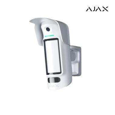 MotionCam Outdoor HighMount (PhOD) Jeweller (8EU) ASP white I Rilevatore di movimento IR wireless che scatta foto su richiesta, in caso di allarme, secondo un programma prestabilit