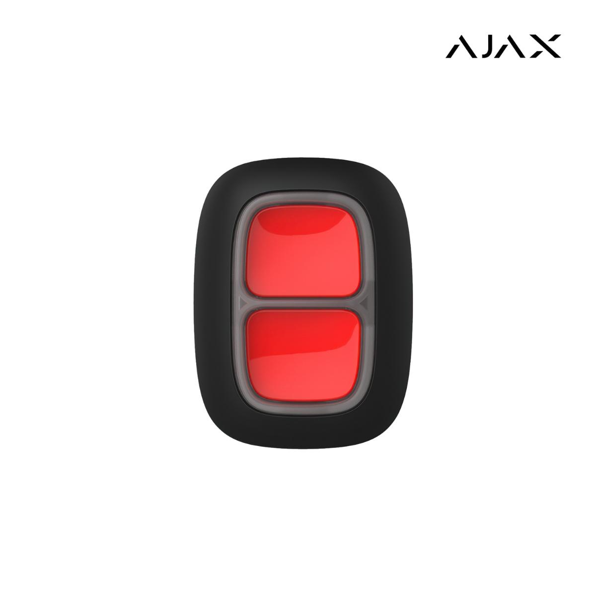DoubleButton ASP black I Pulsante di emergenza wireless con protezione contro pressioni accidentali