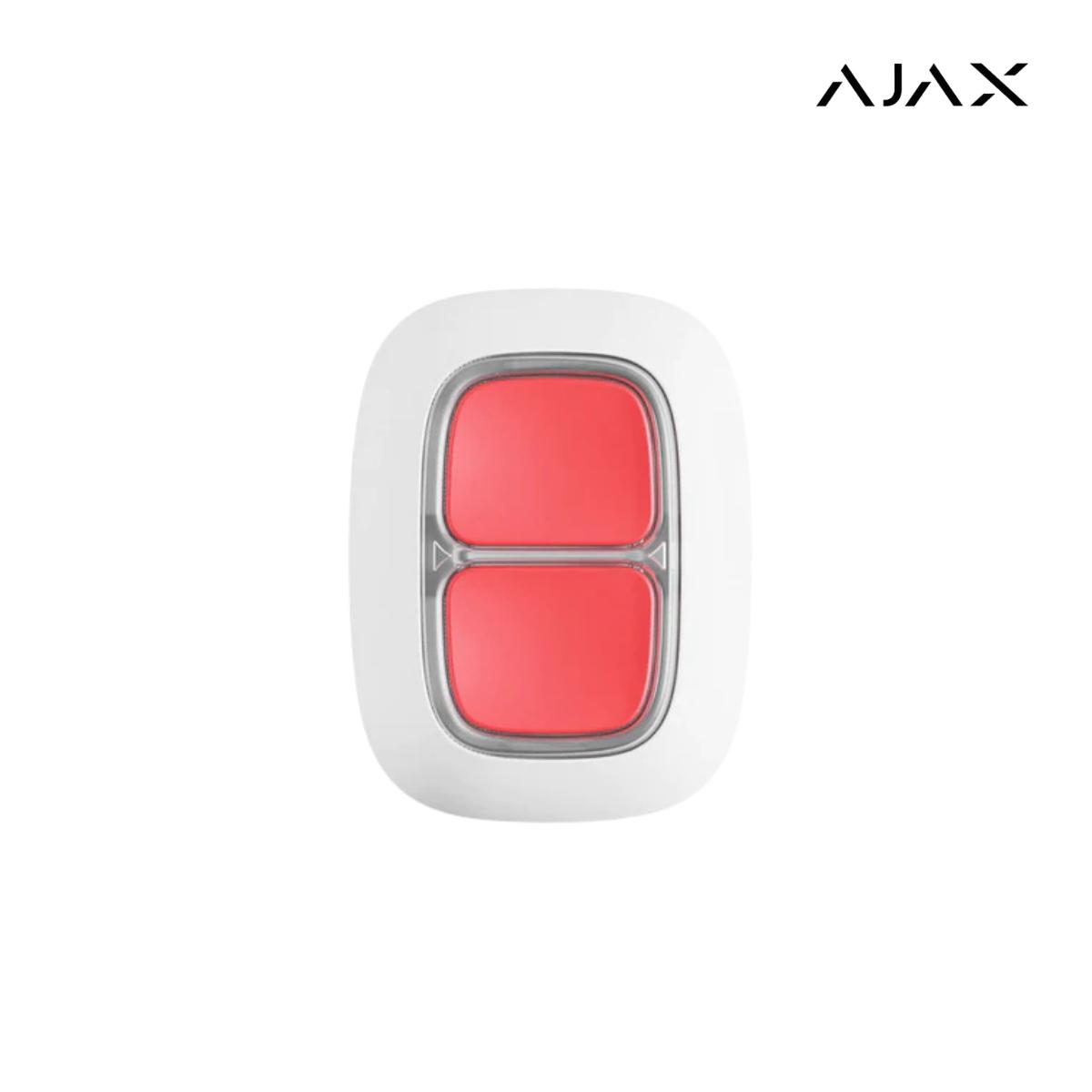DoubleButton ASP white I Pulsante di emergenza wireless con protezione contro pressioni accidentali