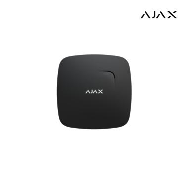 FireProtect ASP black I Rilevatore wireless di fumo con sensore di temperatura, sirena integrata