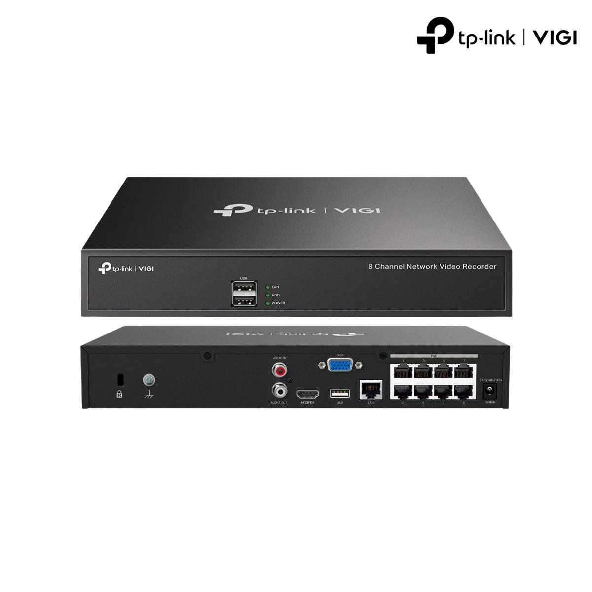 Videoregistratore IP 8 canali 80Mbps PoE+<br />