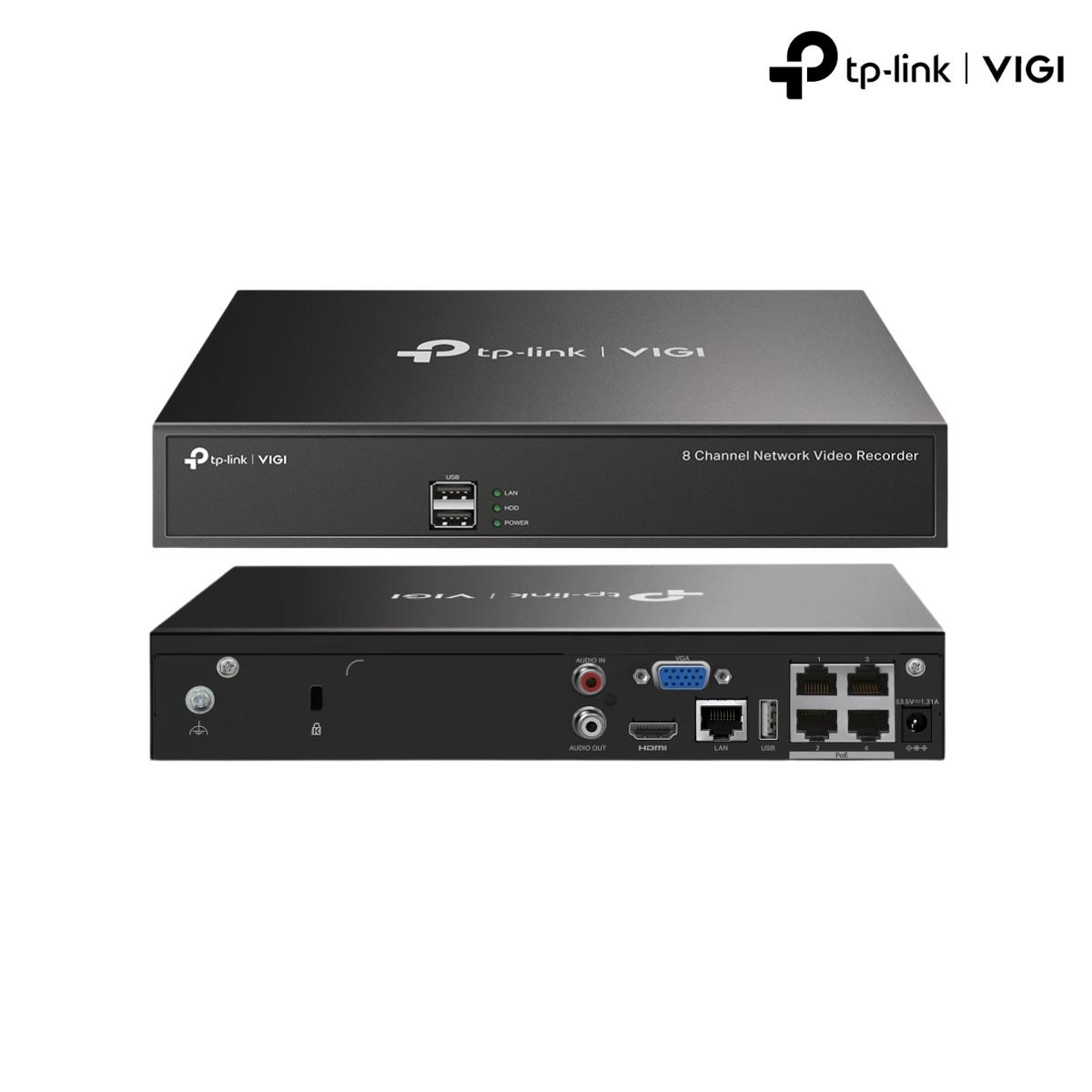 Videoregistratore IP 4 canali 80Mbps PoE+<br />