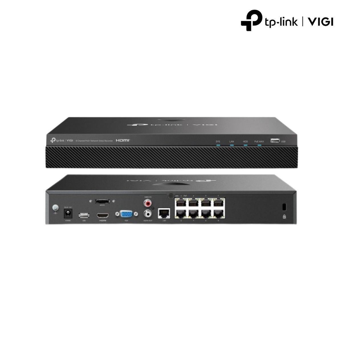 Videoregistratore IP  8 canali 160Mbps PoE+<br />