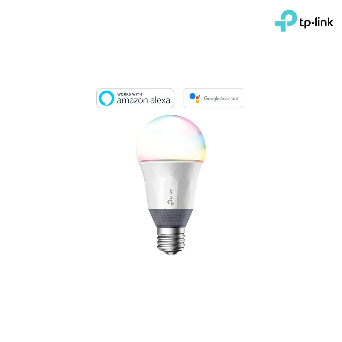 Lampada a led smart wi-fi tp-linklb130(e27) colorata(2500-9000k) a19 220-240v/50hz,60w-no hub-circadian mode-ean:6935364095826