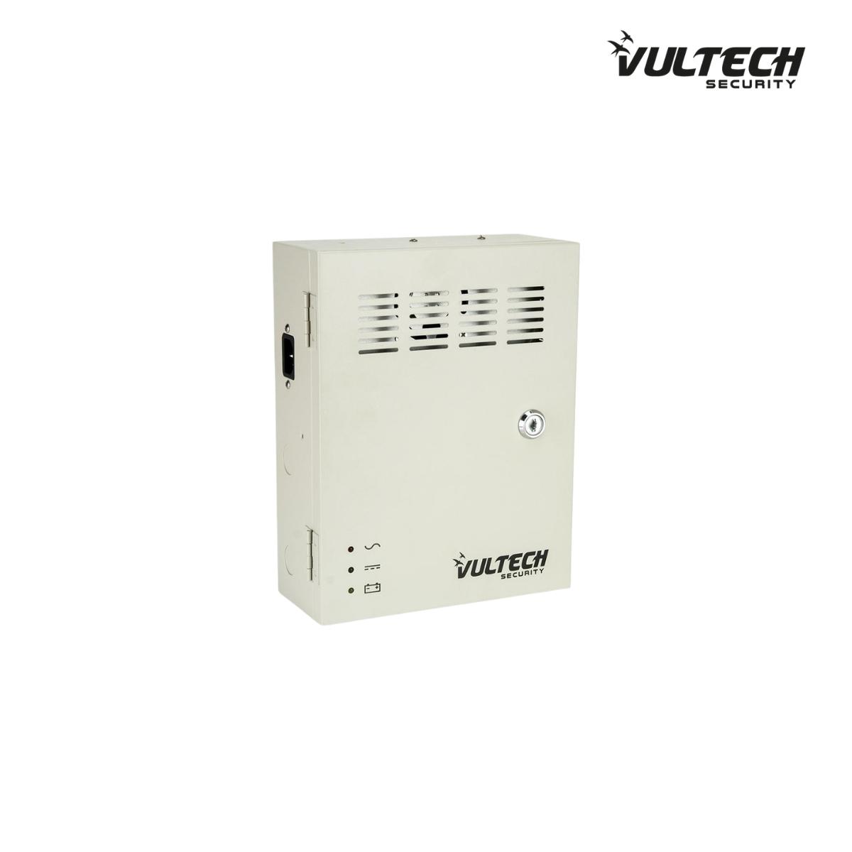 Box Alimentatore Stabilizzato Centralizzato Vultech VS-CS1209-10A-BK 9 Uscite 10A Funzione Backup