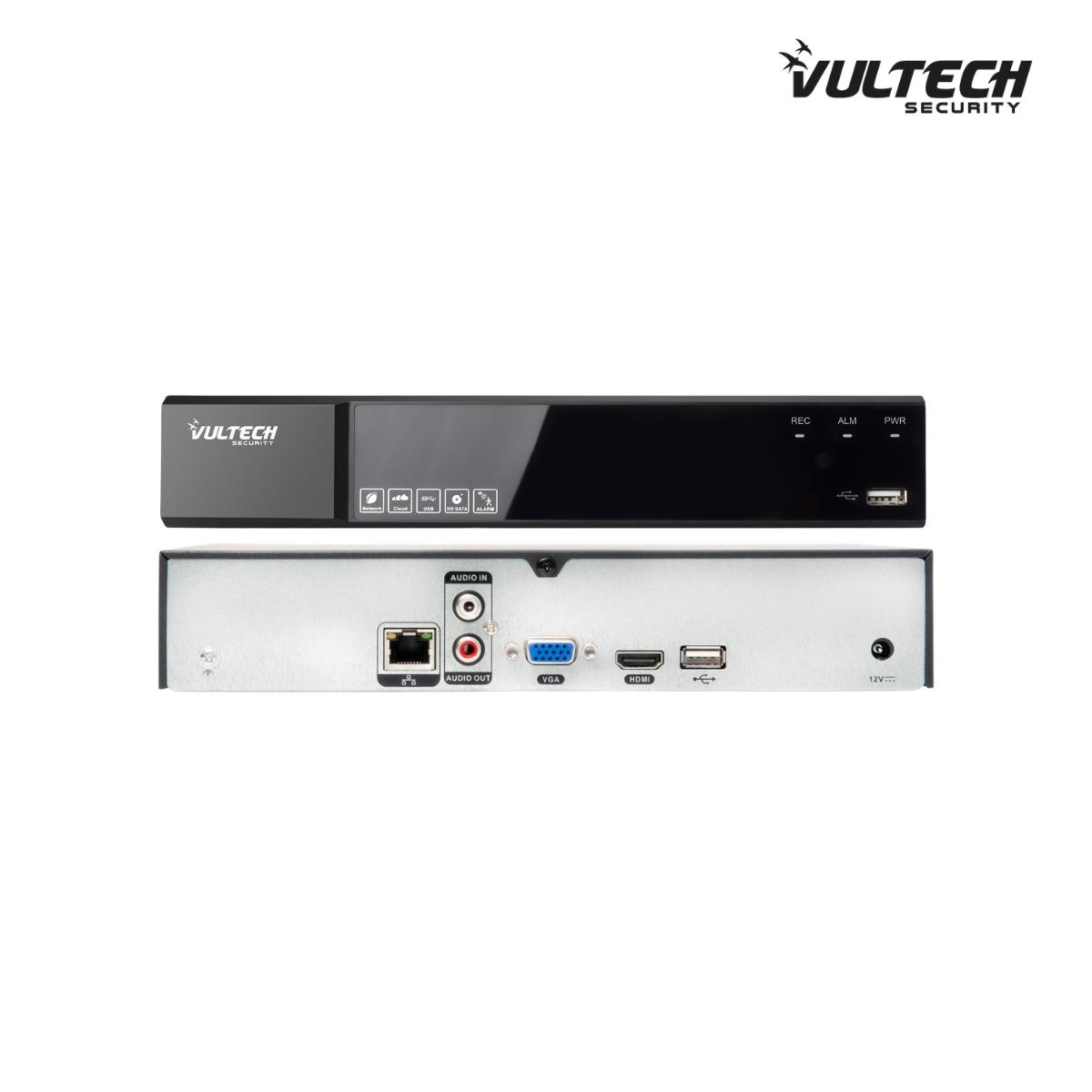 NVR 16 Canali Ultra-HD Vultech VS-NVR7516EVO-UHD Fino a 8Mpx H.265 HDMI P2P CLOUD 1 HD 4K