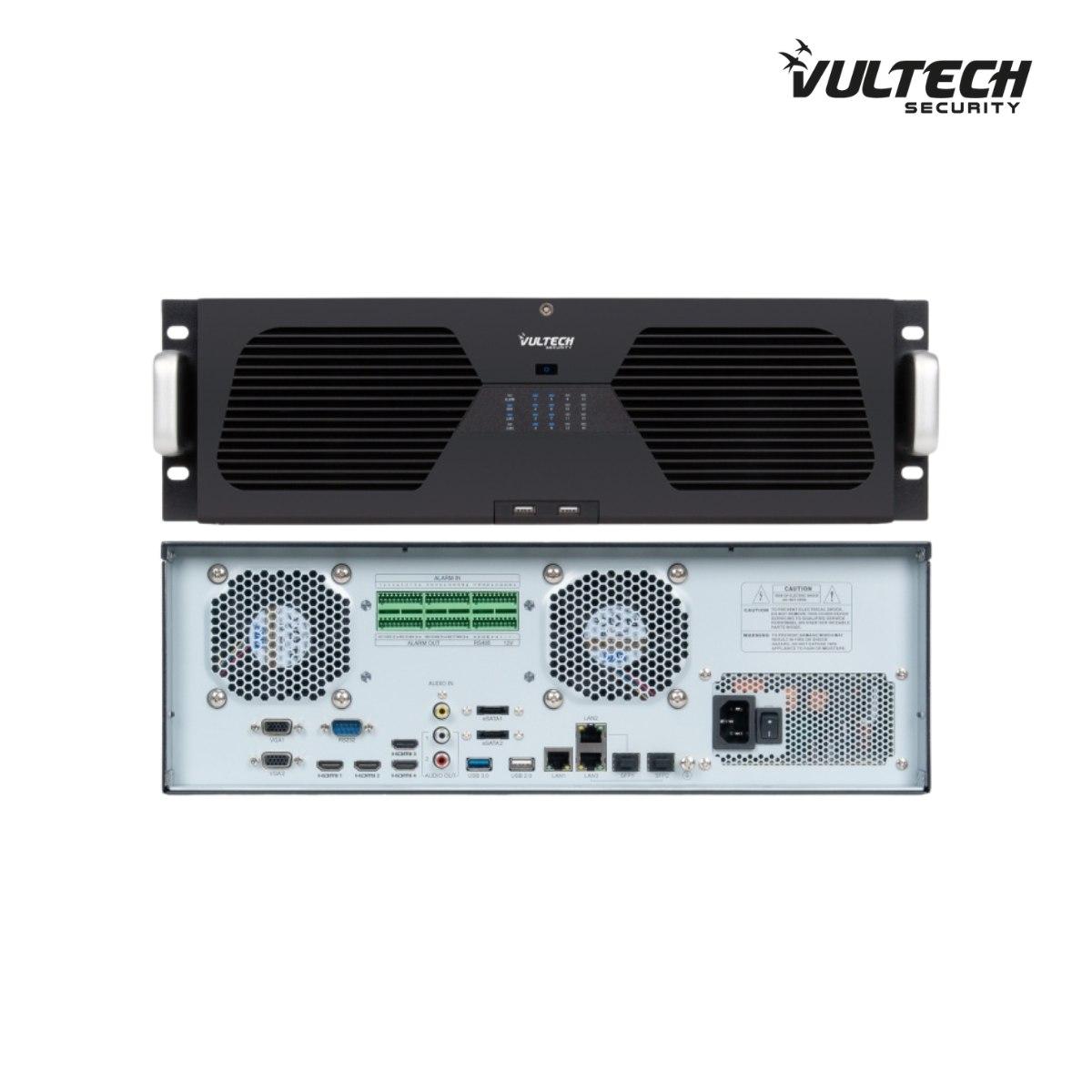 NVR 128Canali Ultra-HD Vultech VS-NVR95128EVO-UHD Fino a 8Mpx H.265 HDMI P2P CLOUD 16 HD ALARM. 4K RS485