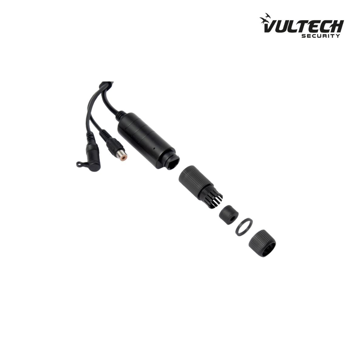 Telecamera Pinhole IP Vultech VS-IPC1540PH1FCWD-ECO  1/2,7'' 4 Mpx H.265 POE 3,7mm NO Led IR P2P SMART AUDIO 1/0