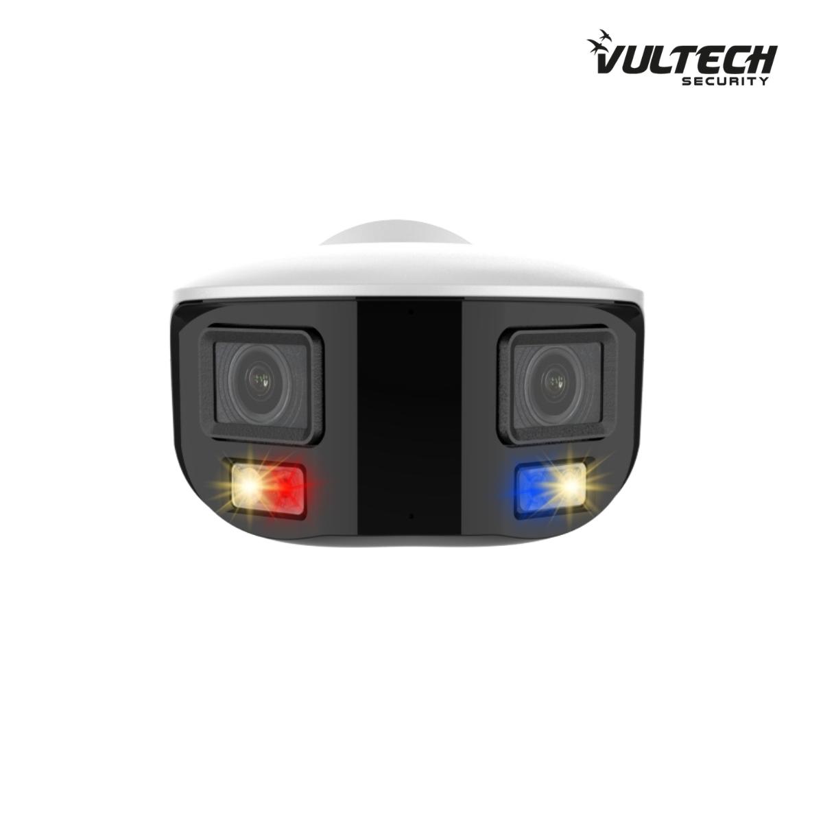 Telecamera Bullet IP SHOWCOLOR ANTI DET. Vultech VS-IPC1580B5FGWDAD-PS 2 X 1/1,18'' - 8 Mpx H.265 POE WDR 4mm Led Luce Calda 40M P2P SMART MICROFONO SIRENA SD CARD ALARM SERIE PRO