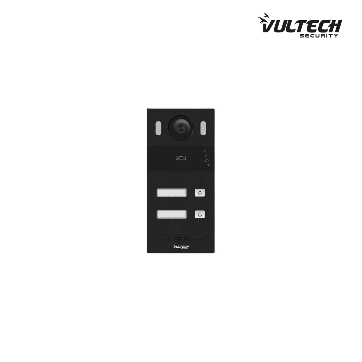 Postazione da esterno Vultech Security IP , 2 Tasti 2MPX  - Interamente in alluminio VS-PE110-IP2S