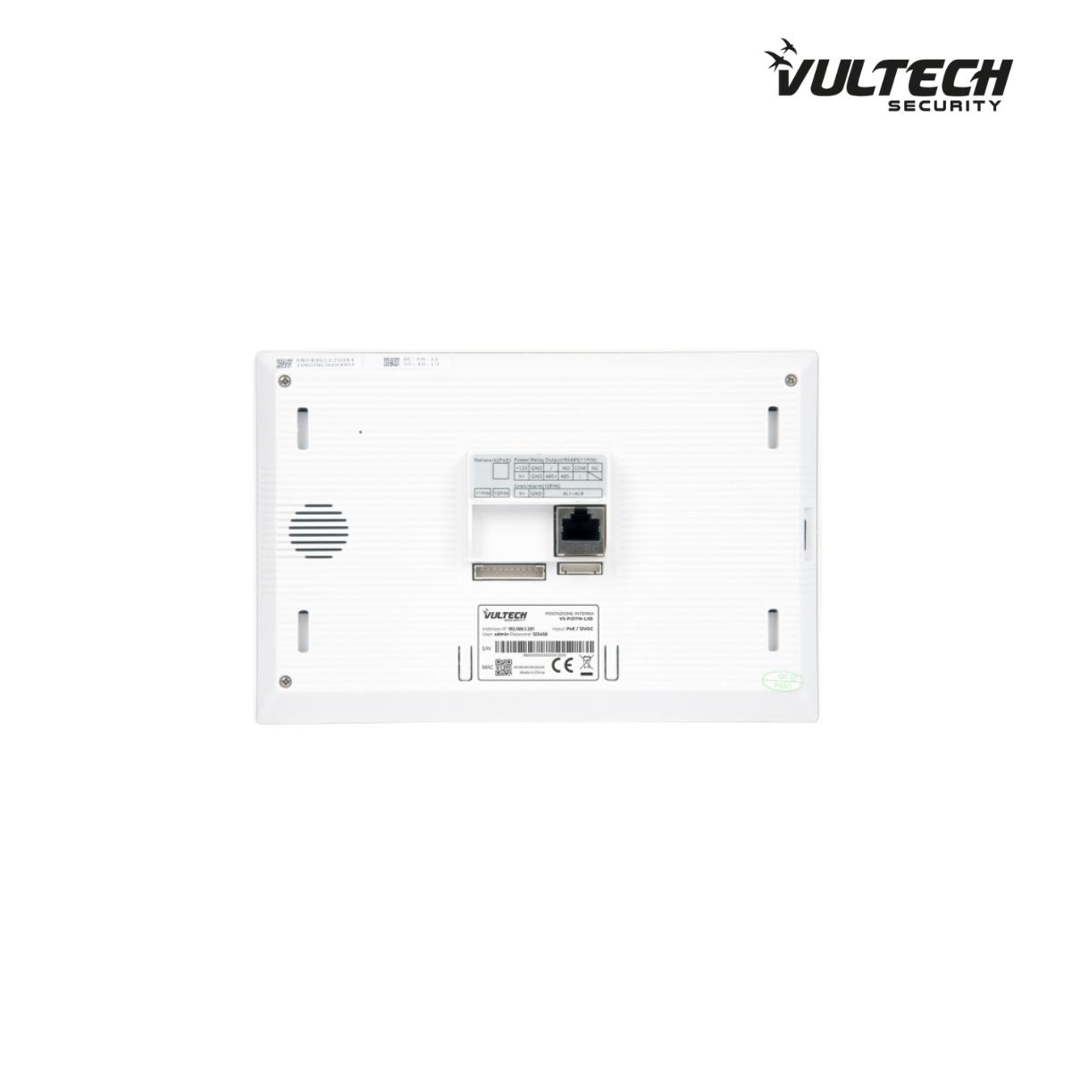 Postazione da interno Vultech Security IP , 7 Pollici Linux con Wifi colore bianco risoluzione 1024X600 VS-PI217W-LXB