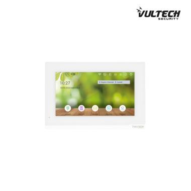 Postazione da interno Vultech Security IP , 7 Pollici IPS Andorid 10 con Wifi colore bianco risoluzione 1024X600 VS-PI416W-ADB