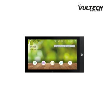 Postazione da interno Vultech Security IP , 10.1" Pollici IPS Andorid 10 con Wifi colore nero risoluzione 1024X600 VS-PI618W-ADN