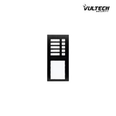 Modulo di espansione per postazione da esterno Vultech Security IP , 5 Tasti + 1 Area Portanome - Interamente in alluminio VS-EXP5TD