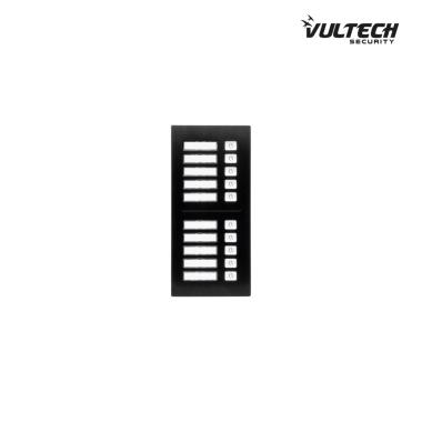 Modulo di espansione per postazione da esterno Vultech Security IP , 10 Tasti - Interamente in alluminio VS-EXP10T