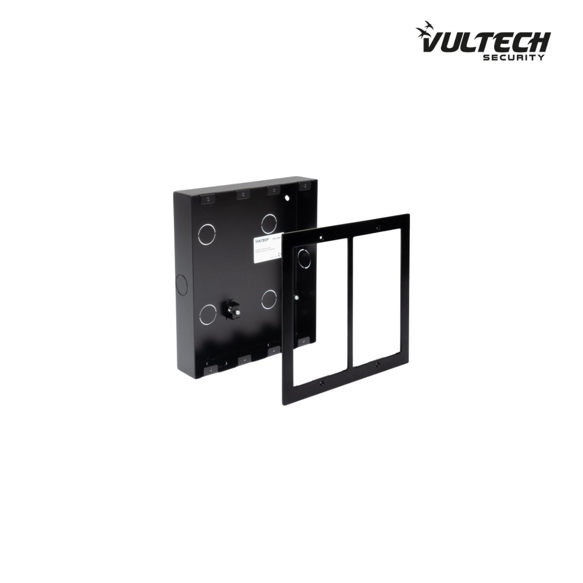 Cassetta ad incasso con cornice integrata Vultech Secuirty VS-CI2A-2  in alluminio doppio posto