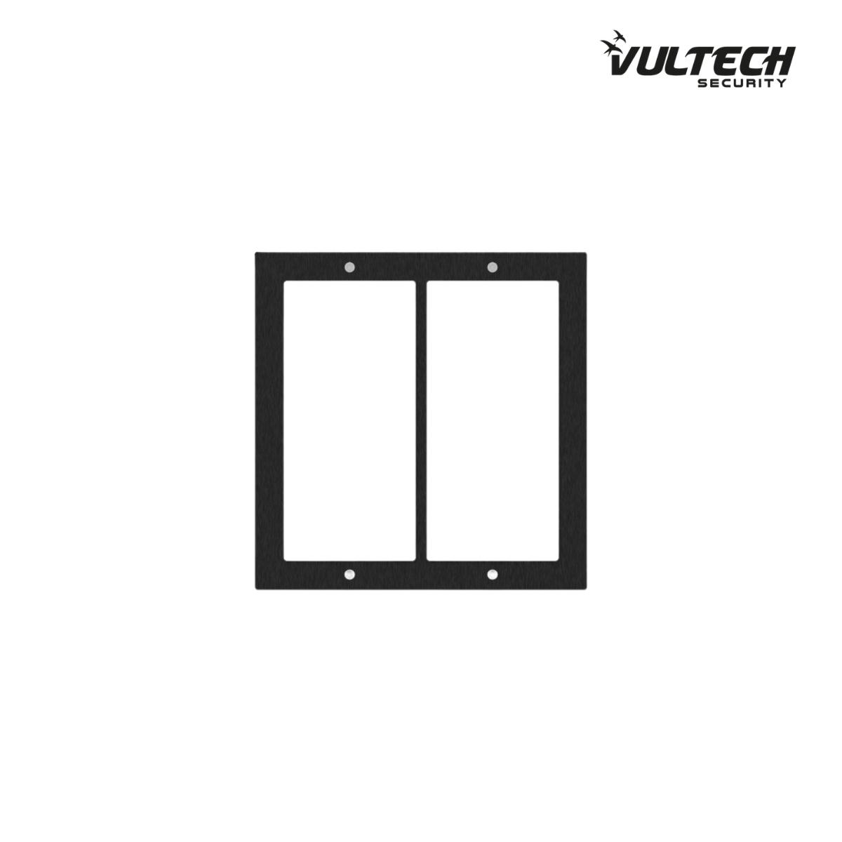 Cassetta ad incasso con cornice integrata Vultech Secuirty VS-CI2A-2  in alluminio doppio posto