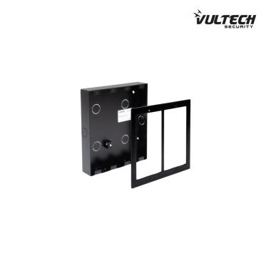Cassetta ad incasso con cornice integrata Vultech Secuirty VS-CI2A-2  in alluminio doppio posto