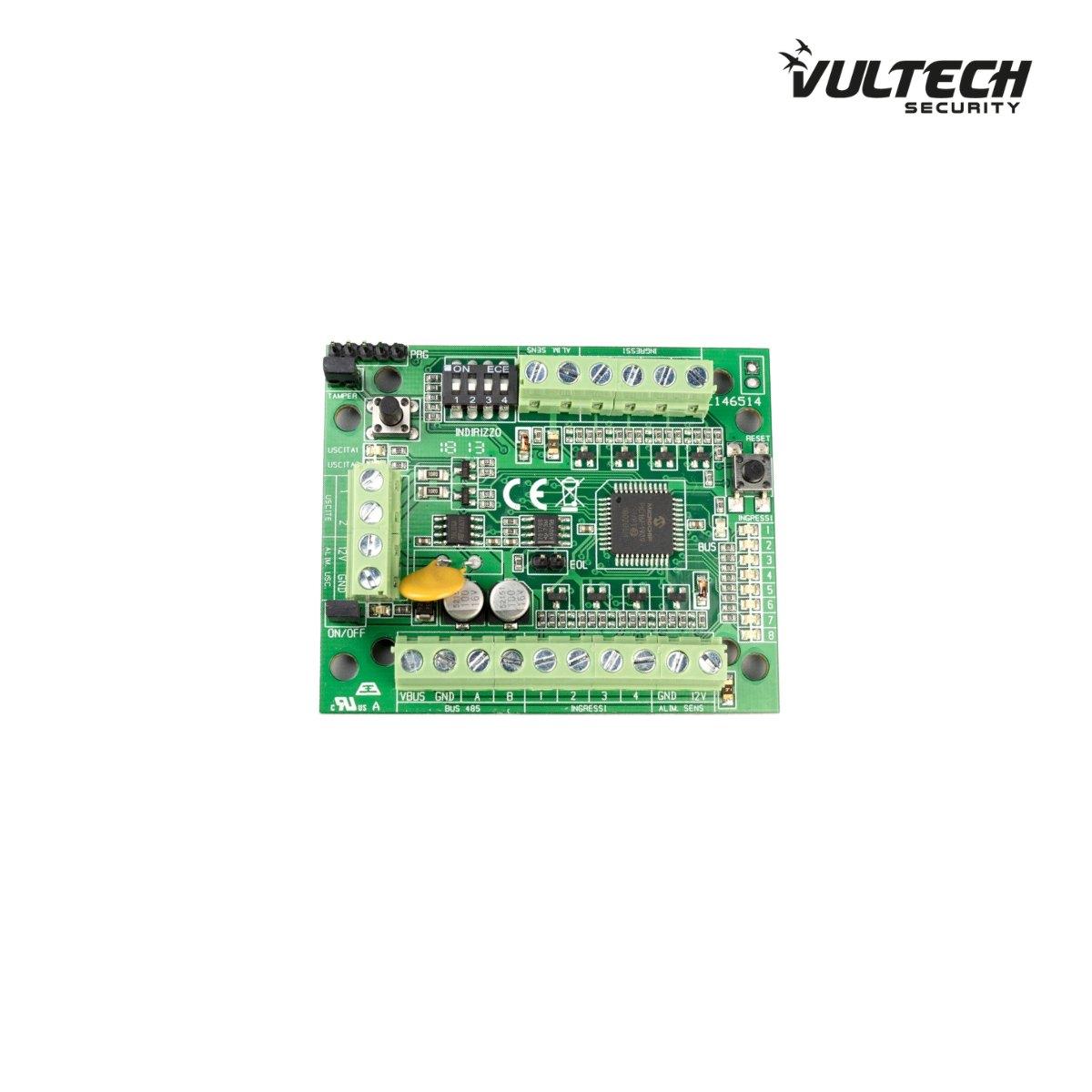 Modulo di Espansione Filare VulTech MB-ES8IN 8 ingressi + 2 uscite BUS 485