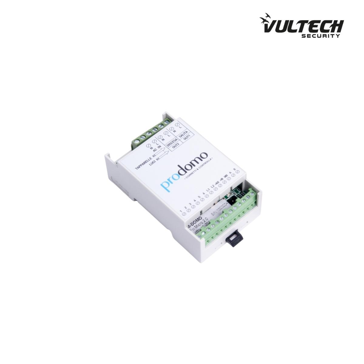 Modulo Domotico PRODOMO VulTech Security M-DOMO per controllo tapparelle e/o carichi